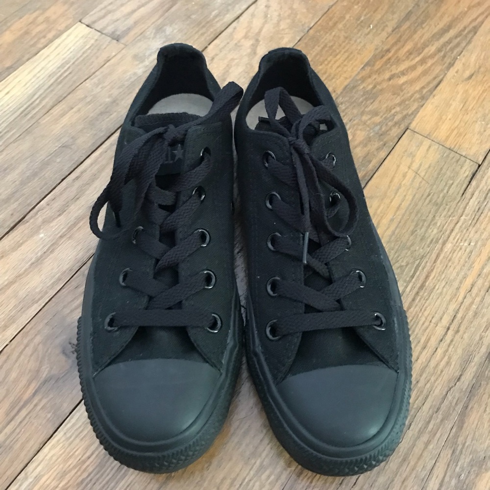 All Black Converse